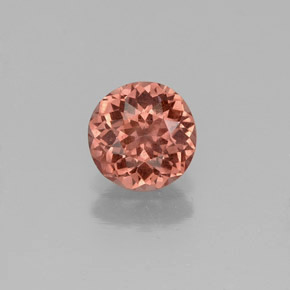 Granate malayo rosa natural de 0,83 ct, corte redondo, VS