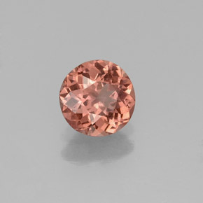 Granate malayo rosa natural de 0,83 ct, corte redondo, VS