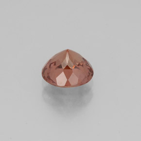 Granate malayo rosa natural de 1,29 ct, corte redondo, VS