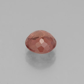 granate malayo Cuarzo Rosa natural de 1.39 ct, Corte Redondo, VS