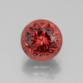 Granate malayo rosa natural de 3,24 ct, corte redondo, VS