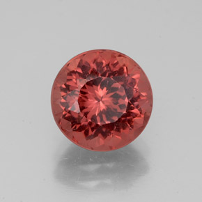 Granate malayo rosa natural de 3,24 ct, corte redondo, VS