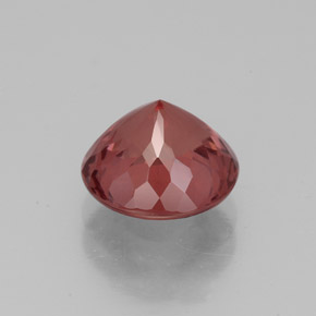 Granate malayo rosa natural de 3,24 ct, corte redondo, VS