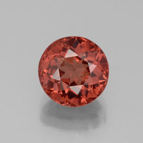 Granate malayo rosa natural de 3,16 ct, corte redondo, VS