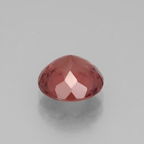 Granate malayo rojo natural de 2,27 ct, corte redondo, VS