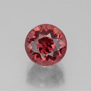 Granate malayo rosa natural de 3,11 ct, corte redondo, VS