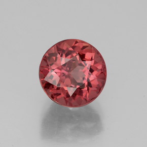 Granate malayo rosa natural de 3,11 ct, corte redondo, VS