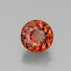 Granate malayo naranja natural de 2,50 ct, corte redondo, VS