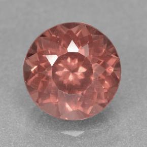 granate malayo Rosado medio natural de 2.48 ct, Corte Redondo, VS