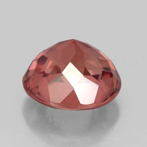 granate malayo Cuarzo Rosa natural de 2.66 ct, Corte Redondo, VS