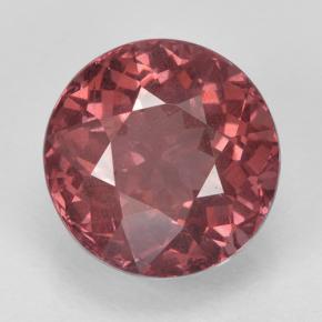 granate malayo Cuarzo Rosa natural de 2.63 ct, Corte Redondo, VS
