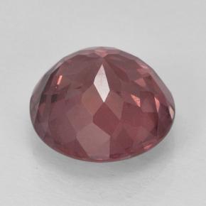 granate malayo Cuarzo Rosa natural de 2.63 ct, Corte Redondo, VS