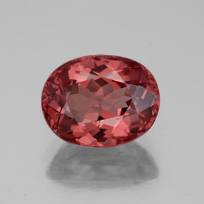 Granate malayo rosa natural de 3,49 ct, corte óvalo, VVS