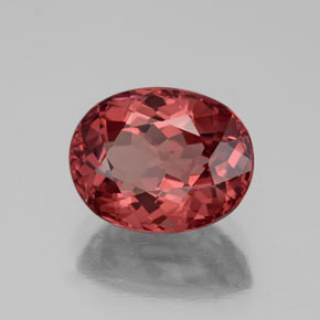 Granate malayo rosa natural de 3,49 ct, corte óvalo, VVS