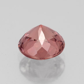 granate malayo Cuarzo Rosa natural de 2.30 ct, Corte Redondo, VVS-VS