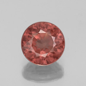 Granate malayo rosa natural de 1,30 ct, corte redondo, VS-SI