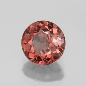 Granate malayo rosa natural de 1,25 ct, corte redondo, VS