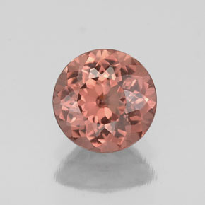 granate malayo Cuarzo Rosa natural de 1.04 ct, Corte Redondo, VS