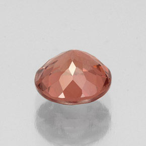 granate malayo Cuarzo Rosa natural de 1.29 ct, Corte Redondo, VS