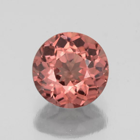 Granate malayo rosa natural de 1,41 ct, corte redondo, VVS-VS