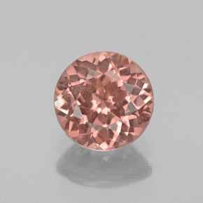Granate malayo rosa natural de 1,33 ct, corte redondo, VS
