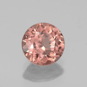 Granate malayo rosa natural de 1,33 ct, corte redondo, VS