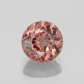 Granate malayo rosa natural de 1,32 ct, corte redondo, VS
