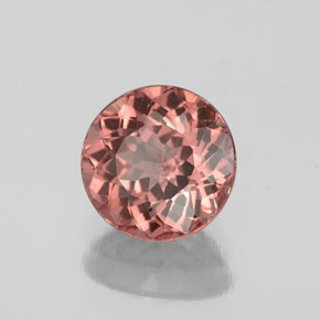 Granate malayo rosa natural de 1,32 ct, corte redondo, VS