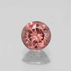 Granate malayo rosa natural de 0,83 ct, corte redondo, VS-SI