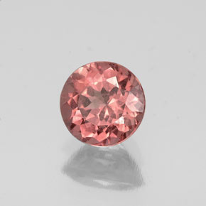 Granate malayo rosa natural de 0,83 ct, corte redondo, VS-SI