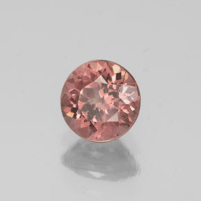 Granate malayo rosa natural de 0,83 ct, corte redondo, VS