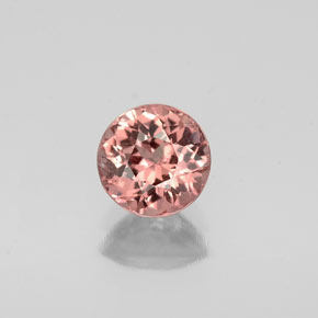 granate malayo Cuarzo Rosa natural de 1.05 ct, Corte Redondo, VS-SI