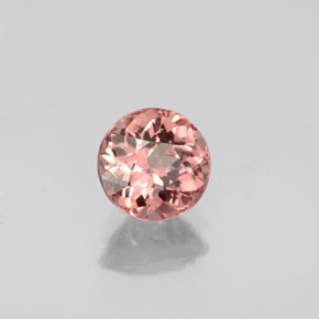 granate malayo Cuarzo Rosa natural de 1.05 ct, Corte Redondo, VS-SI