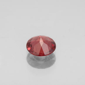 Granate malayo naranja natural de 0,81 ct, corte redondo, VS