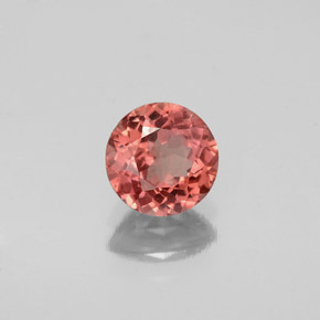 granate malayo Cuarzo Rosa natural de 1.06 ct, Corte Redondo, VS-SI
