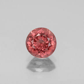 Granate malayo rosa natural de 1,14 ct, corte redondo, VS