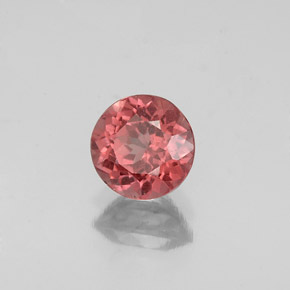 Granate malayo rosa natural de 1,14 ct, corte redondo, VS