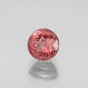 Granate malayo rosa natural de 1,33 ct, corte redondo, VS