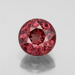 granate malayo Cuarzo Rosa natural de 3.24 ct, Corte Redondo, VS