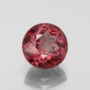 granate malayo Cuarzo Rosa natural de 3.24 ct, Corte Redondo, VS