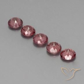 Gemas de granate malayo Rojo ponche de frutas natural de 3.82 ct, Redondo, VS