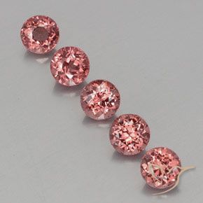 4.32ctw Natural Rosado frambuesa granate malayo, Redondo, VS