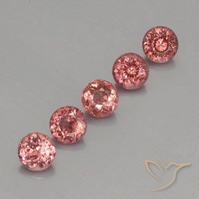 Gemas de granate malayo Rosado frambuesa natural de 4.06 ct, Redondo, VS