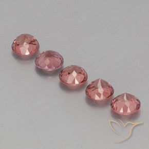 Gemas de granate malayo Rosa rosado natural de 4.03 ct, Redondo, VS