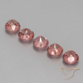 Gemas de granate malayo Rosa rosado natural de 4.26 ct, Redondo, VS