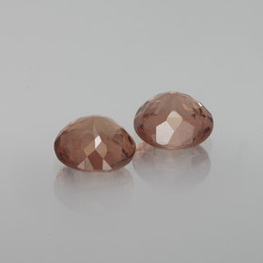 Gemas de granate malayo rosa natural de  ct, corte redondo, VS