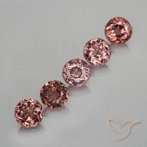 Gemas de granate malayo Rojo vino intenso natural de 3.62 ct, Redondo, VS