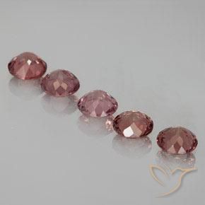 Gemas de granate malayo Rojo vino intenso natural de 3.62 ct, Redondo, VS