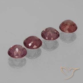 Gemas de granate malayo Rosa oscuro natural de 3.05 ct, Redondo, VS