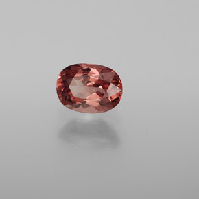 Granate malayo rosa natural de 1,12 ct, corte óvalo, VS